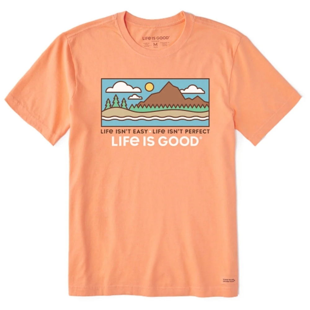 Life Is Good Life Isn't Easy Men's Crusher Short Sleeve Tee
